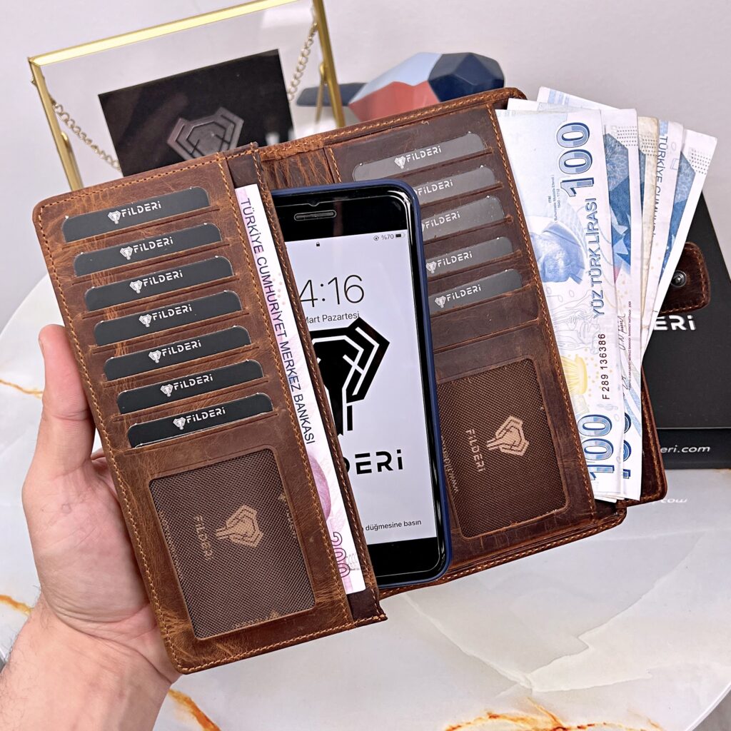 telefon bölmeli cüzdan