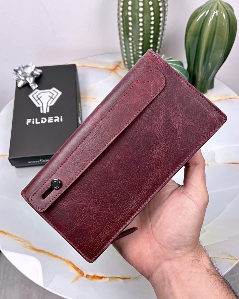 bordo büyük cüzdan