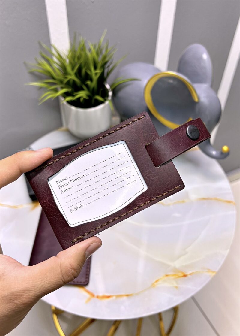 Pasaport Kılıfı Hakiki Deri Bordo Renk 2038