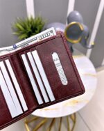 Bifold Cüzdan Gerçek Deri Bordo Renk 2004