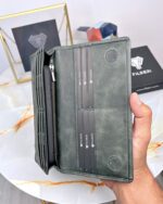 Telefon Cüzdanı Hakiki Deri Koyu Yeşil 2028