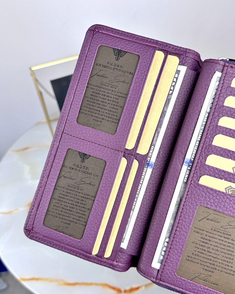 mor cüzdan kartlıklar