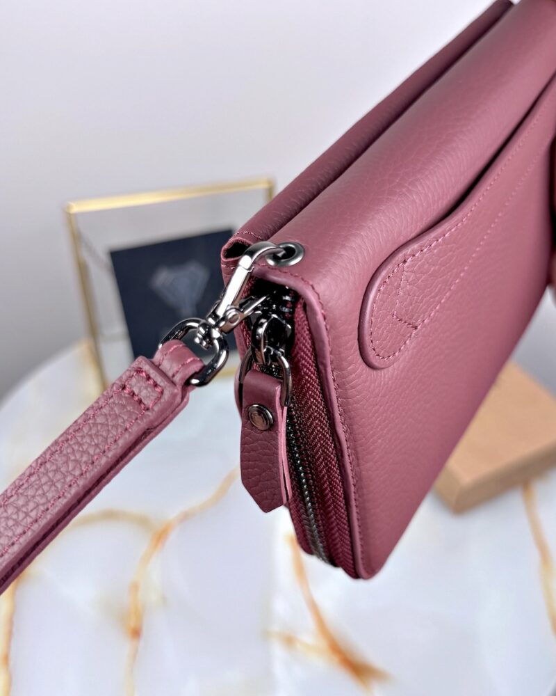 Lüks Çanta Hakiki Deri Lux Seri 2100 - Bordo
