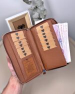 Lüks Erkek El Çantası – Taba Hakiki Deri | 2100