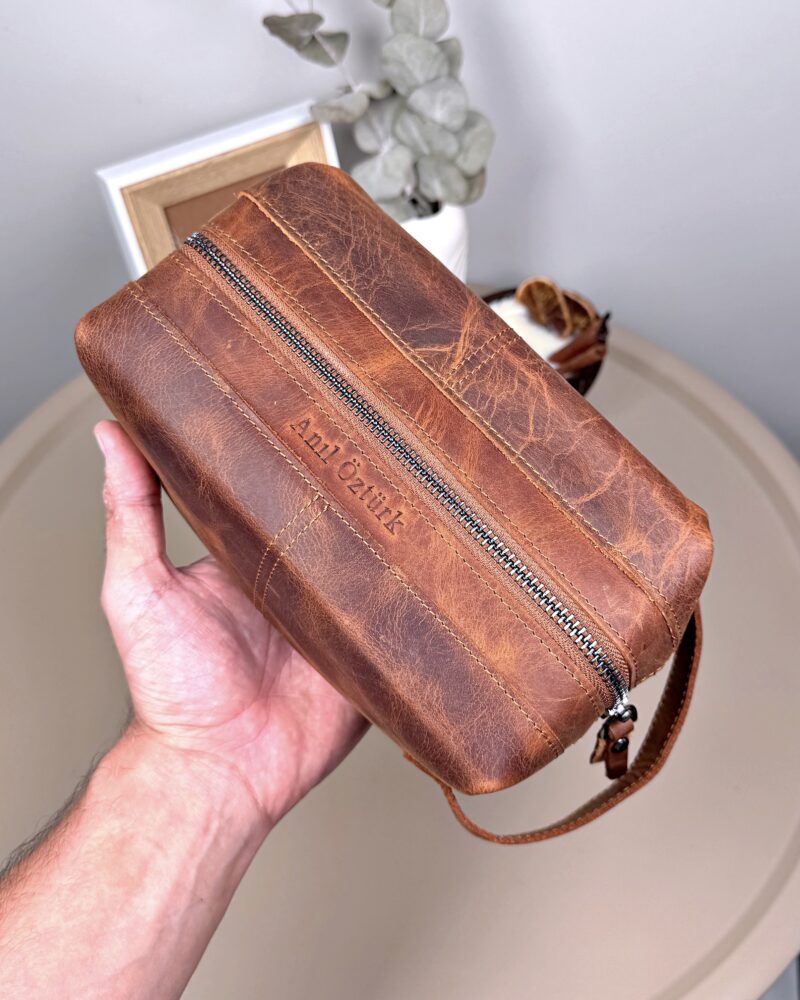 Hakiki Deri El Çantası – Fındık Renk | 2057