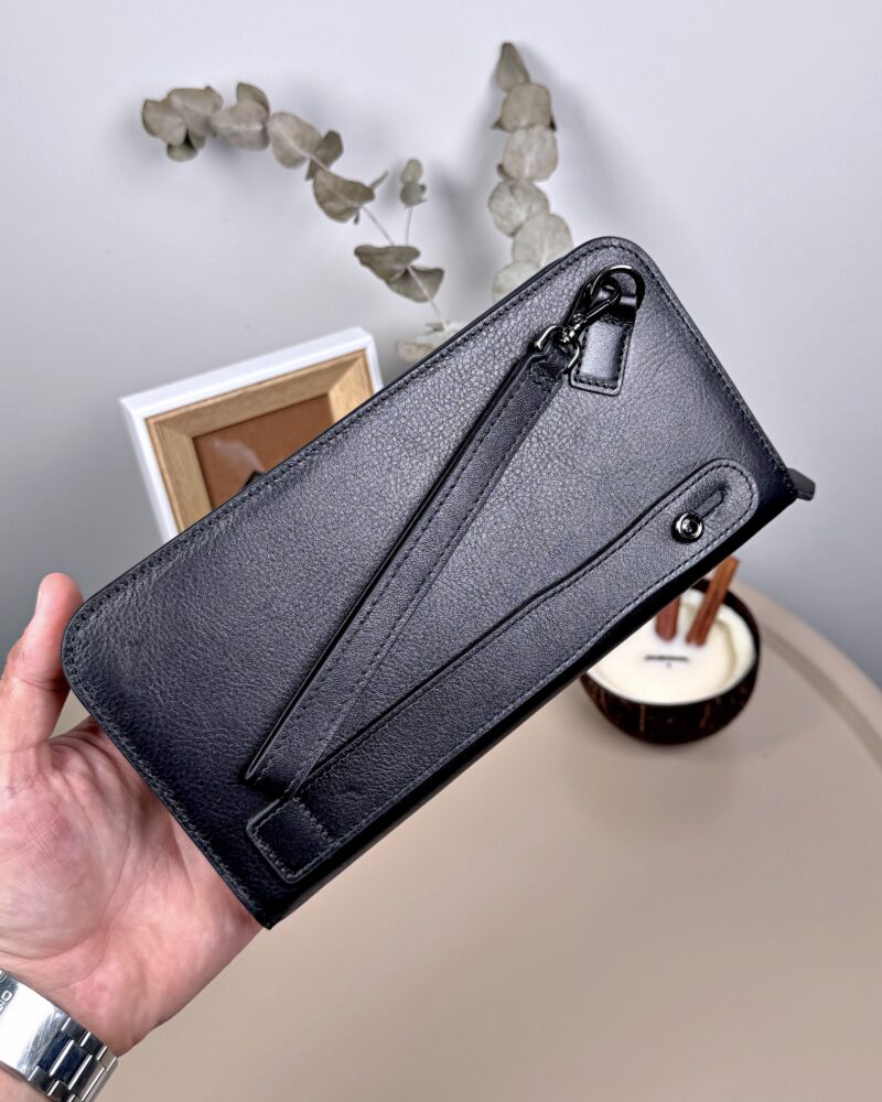 Lüks Erkek El Çanta –Siyah Hakiki Dana Derisi | 2082