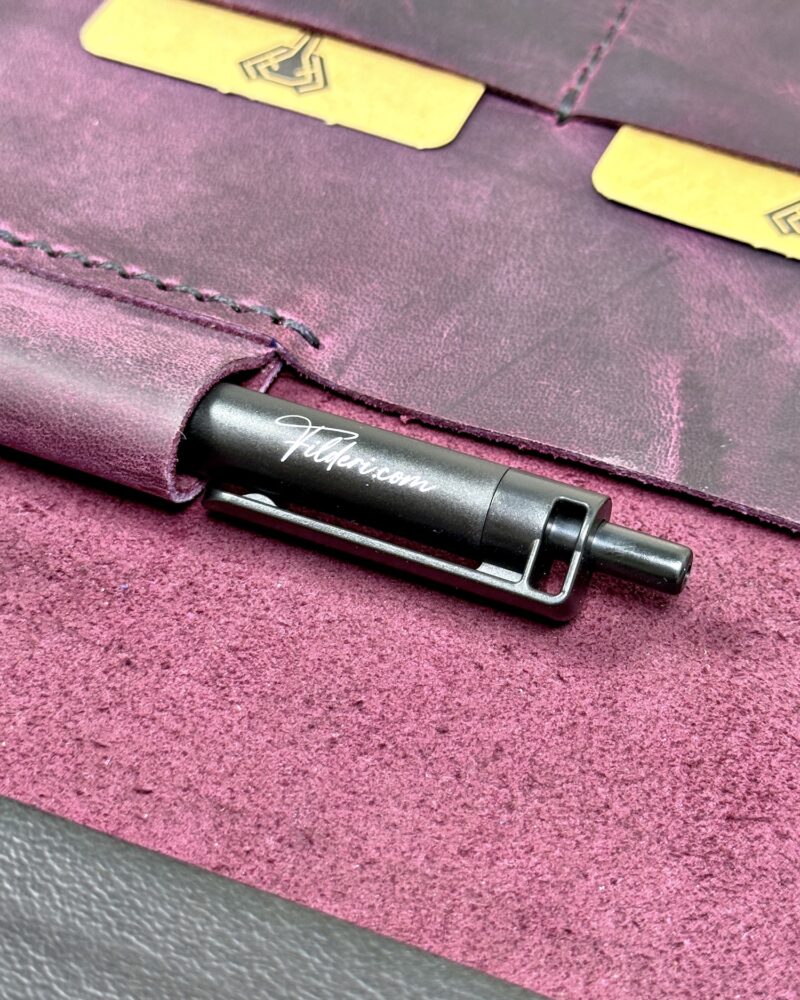 El Dikişi Organizer – Mor Hakiki Deri Ajandalık | 2074