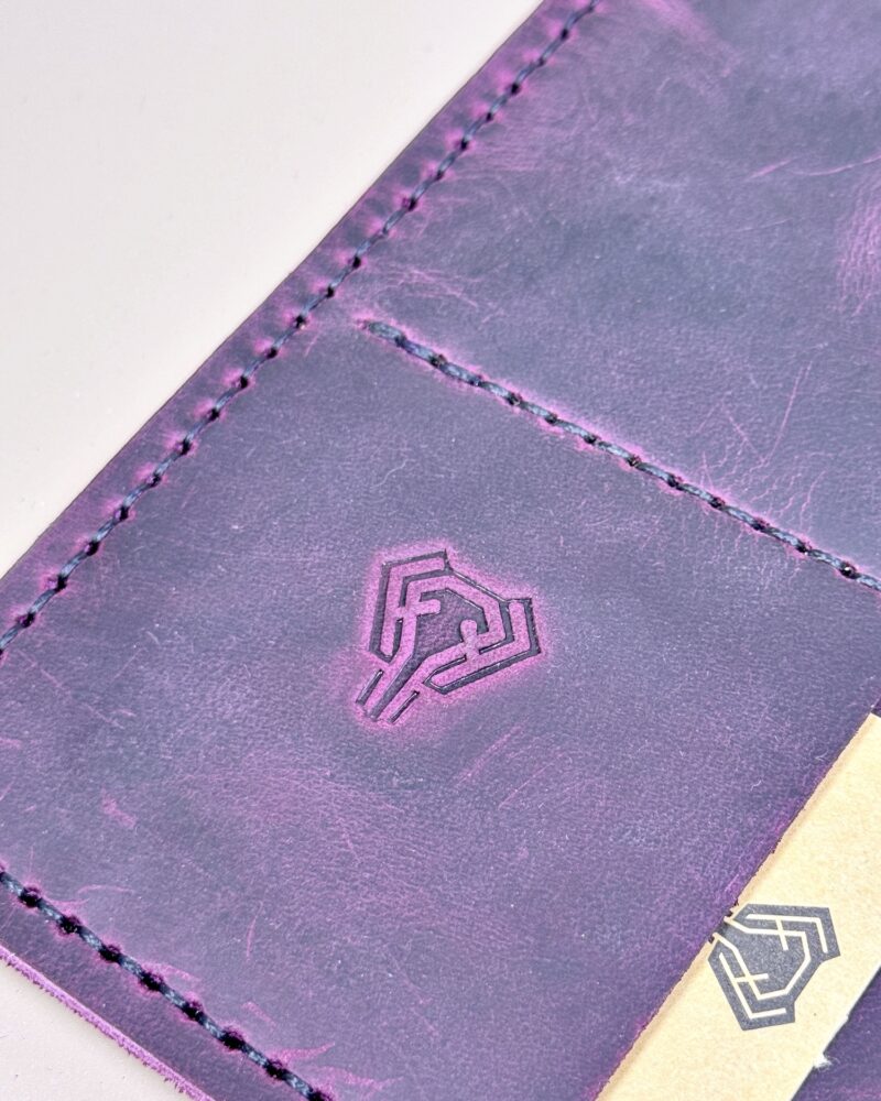 El Dikişi Organizer – Mor Hakiki Deri Ajandalık | 2074