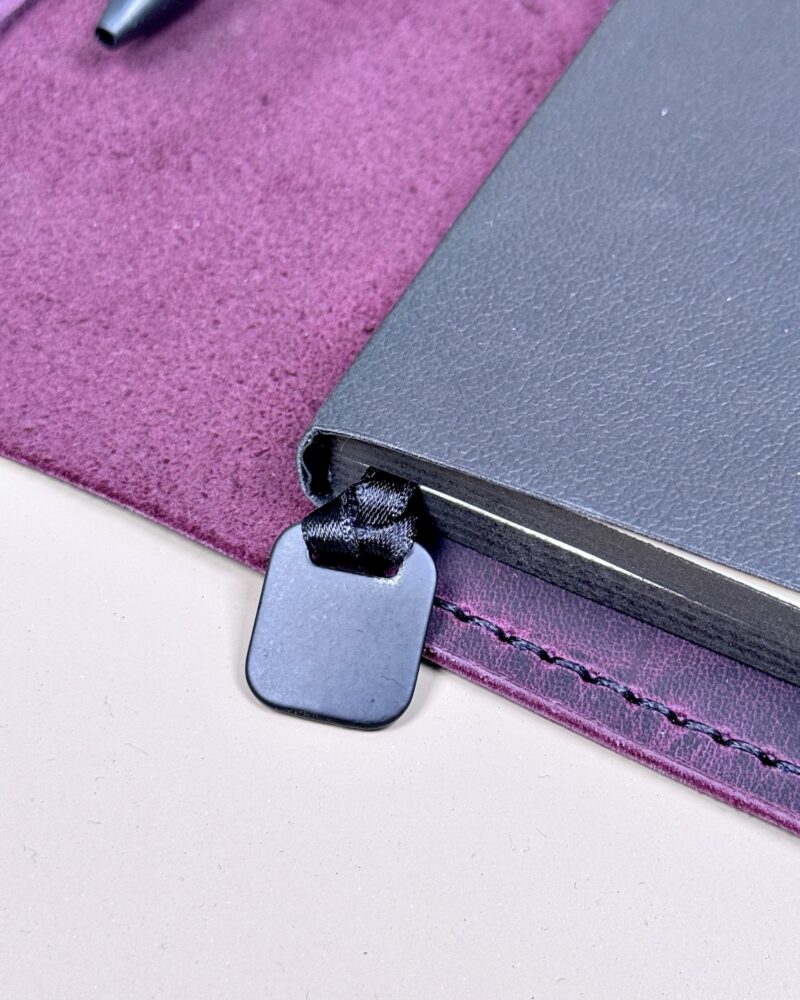 El Dikişi Organizer – Mor Hakiki Deri Ajandalık | 2074