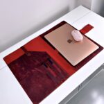 Deri Organizer – Laptop Bölmeli El Dikişi Bordo Hakiki Deri | 2075