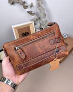 Hakiki Deri Erkek El Çantası – Fındık | 2124