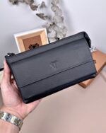 Hakiki Deri Erkek El Çantası – Siyah | 2124