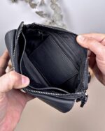 Hakiki Deri Erkek El Çantası – Siyah | 2124