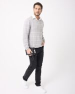 Parmak İzli Erkek El Çantası – Hakiki Deri Siyah | 2125