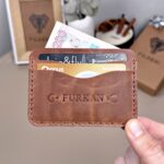 El Dikiş Kartlık - Hakiki Deri Fındık Renk | 2066