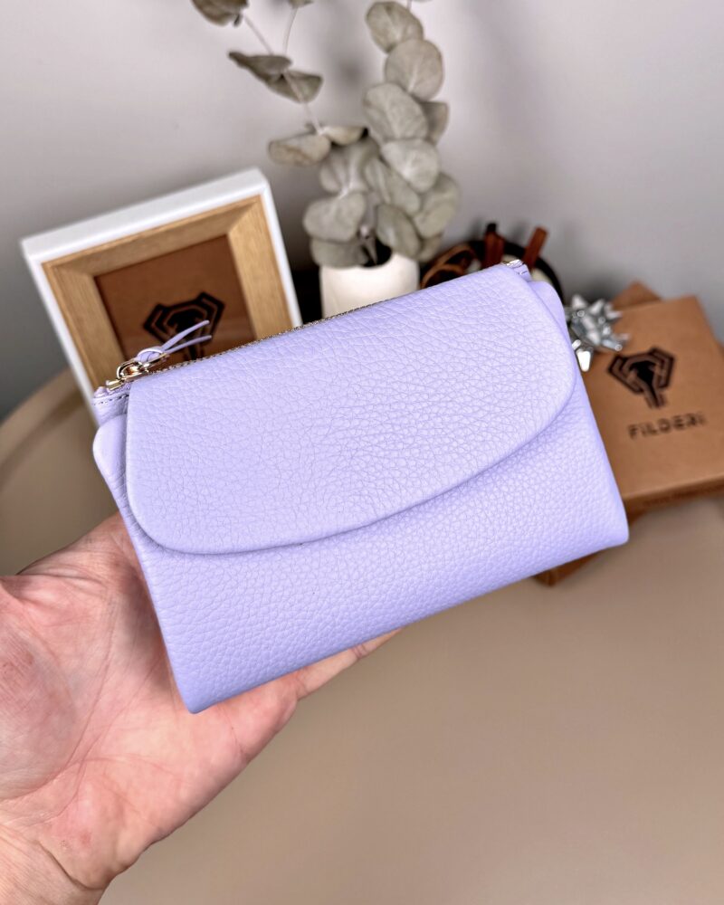 Created with RNI Films app. Profile 'None' Küçük Kadın Cüzdan - Hakiki Deri Lila | 2064
