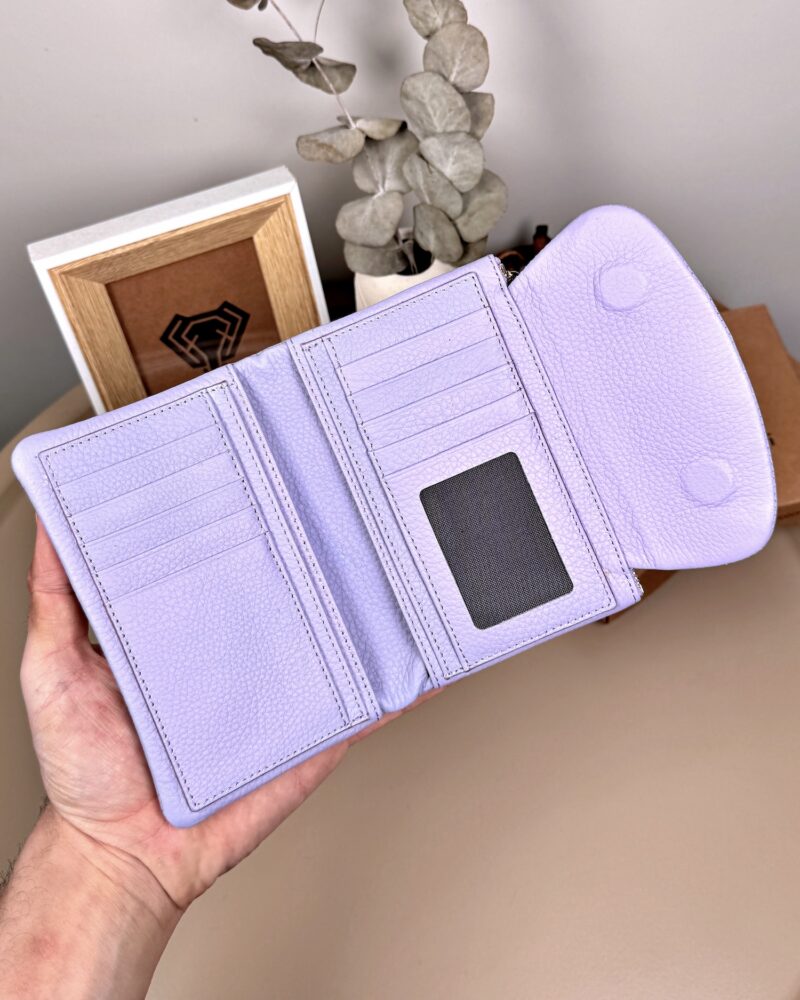 Küçük Kadın Cüzdan - Hakiki Deri Lila | 2064
