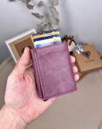 Mekanizmalı Cüzdan – Mor Tiguen Hakiki Deri | 2001