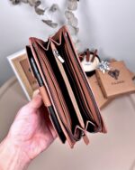 Taba Guti Hakiki Deri, Telefon Bölmeli Büyük Fermuarlı Cüzdan | 2040