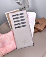 Hakiki Deri Uzun Kartlık – Fermuarlı, Vizon | 2127