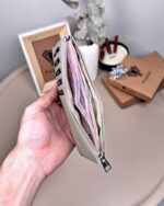 Hakiki Deri Uzun Kartlık – Fermuarlı, Vizon | 2127