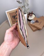 Hakiki Deri Uzun Kartlık – Fermuarlı, Taba | 2127