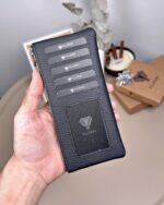 Hakiki Deri Uzun Kartlık – Fermuarlı, Siyah | 2127