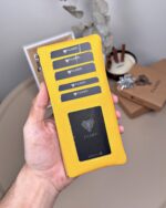 Hakiki Deri Uzun Kartlık – Fermuarlı, Sarı | 2127