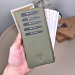 Hakiki Deri Uzun Kartlık – Fermuarlı, Yeşil | 2127