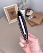 Hakiki Deri Kartlık – Slim , Fermuarlı,Siyah | 2126