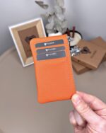 Hakiki Deri Kartlık – Slim , Fermuarlı,Turuncu | 2126