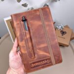 Hakiki Deri Ajanda - Kalem Yuvalı, İsme Özel,Fındık | 2129