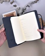 Hakiki Deri Ajanda - Kalem Yuvalı, İsme Özel, Siyah | 2129