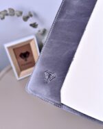 Hakiki Deri Ajanda - Kalem Yuvalı, İsme Özel, Gri | 2129