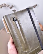 Hakiki Deri Ajanda - Kalem Yuvalı, İsme Özel, Yeşil | 2129