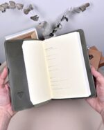 Hakiki Deri Ajanda - Kalem Yuvalı, İsme Özel, Yeşil | 2129