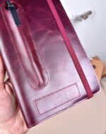 Hakiki Deri Ajanda - Kalem Yuvalı, İsme Özel, Bordo | 2129