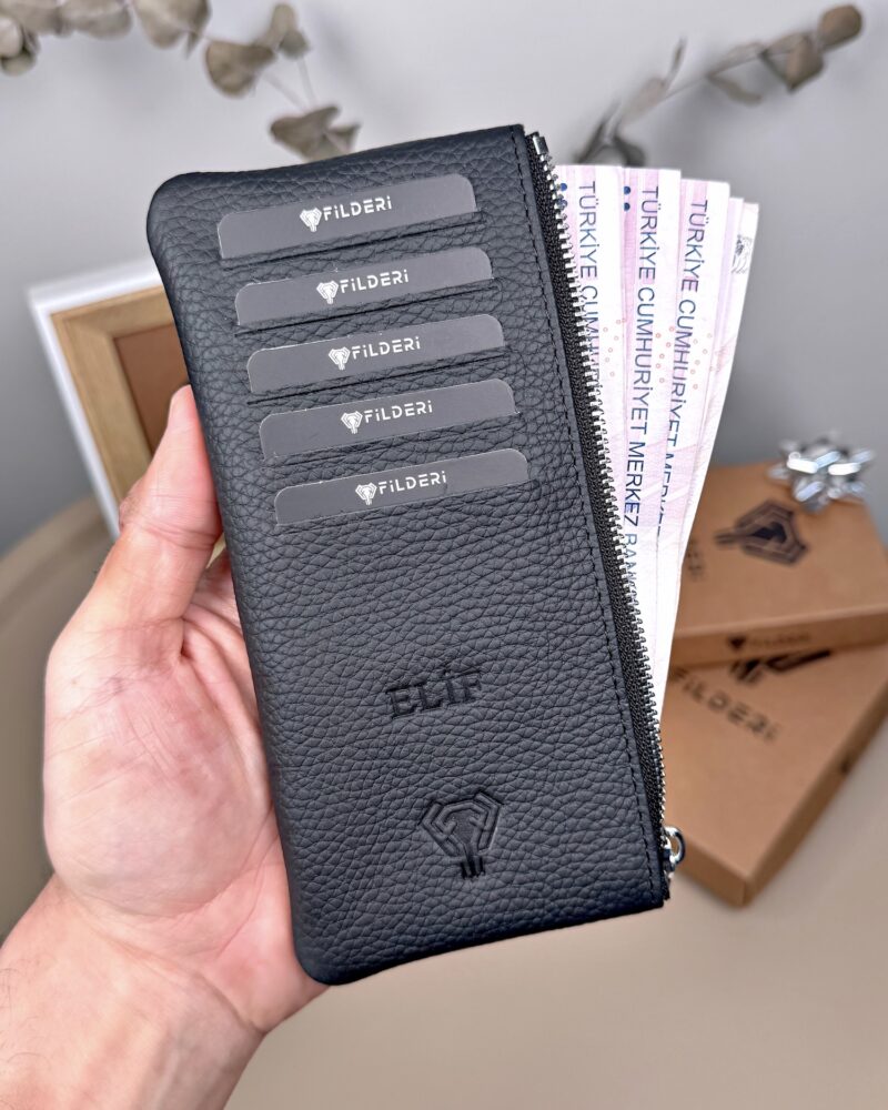 Created with RNI Films app. Profile ‘None’ Hakiki Deri Uzun Kartlık – Fermuarlı, Siyah | 2127