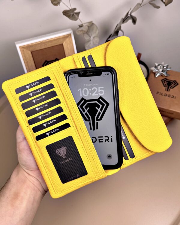 Kadın Cüzdan – Soft Sarı Hakiki Deri | 2049