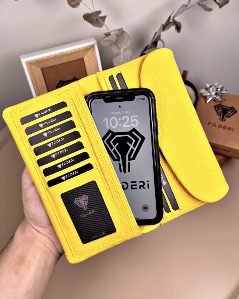 Created with RNI Films app. Profile 'None' Kadın Cüzdan – Soft Sarı Hakiki Deri | 2049