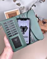 Kadın Cüzdan – Yeşil Yumuşak Hakiki Deri | 2049