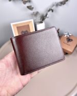 İsimli Erkek Cüzdan Hakiki Deri Parlak Kahve Renk 2016