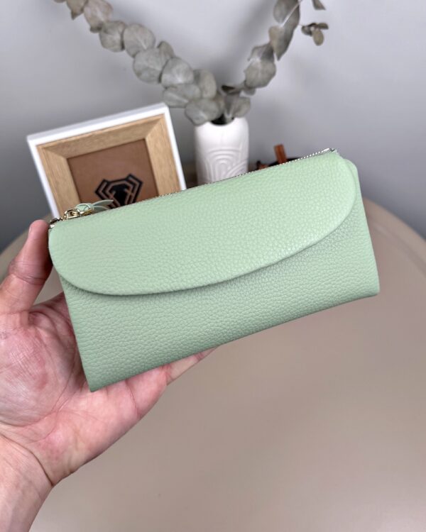 Kadın Cüzdan – Soft Yeşil Hakiki Deri | 2049