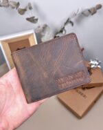 İsimli Erkek Cüzdan Hakiki Deri Kahve Renk 2016