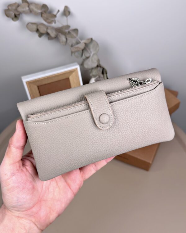 Telefon Bölmeli Cüzdan – Hakiki Deri, Kartlıklı, Vizon | 2134