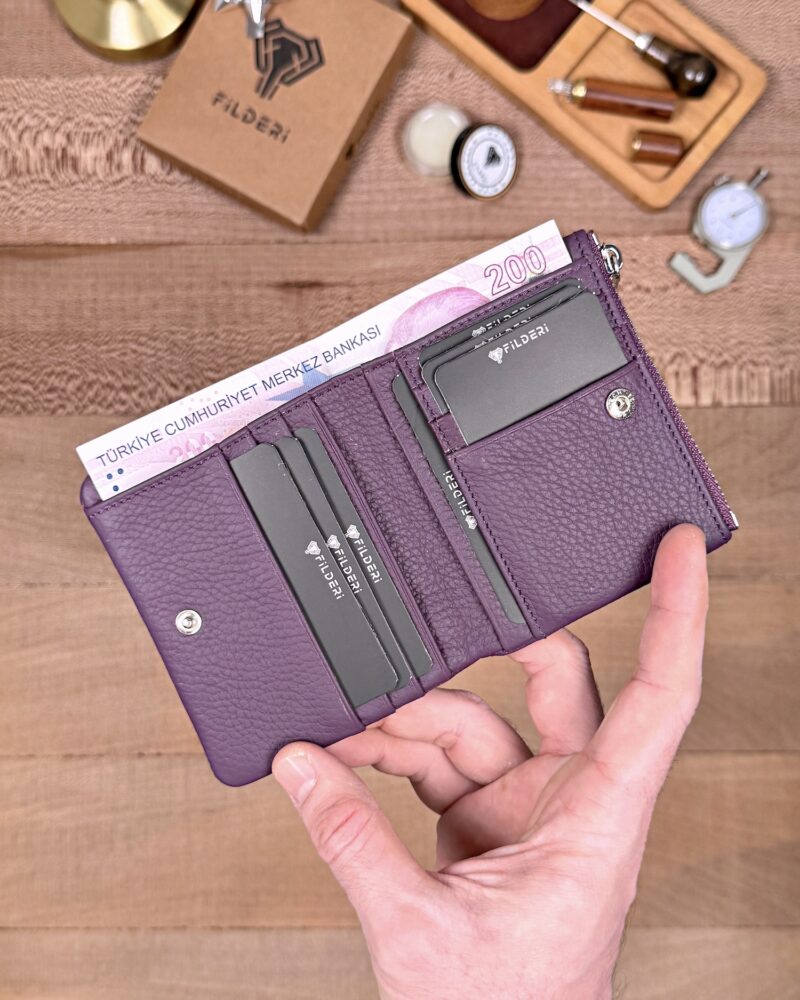 Hakiki Deri Yumuşak Cüzdan – Mor | 2140