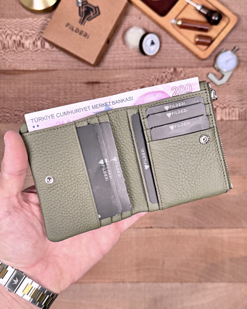 Hakiki Deri Yumuşak Cüzdan – Haki | 2140