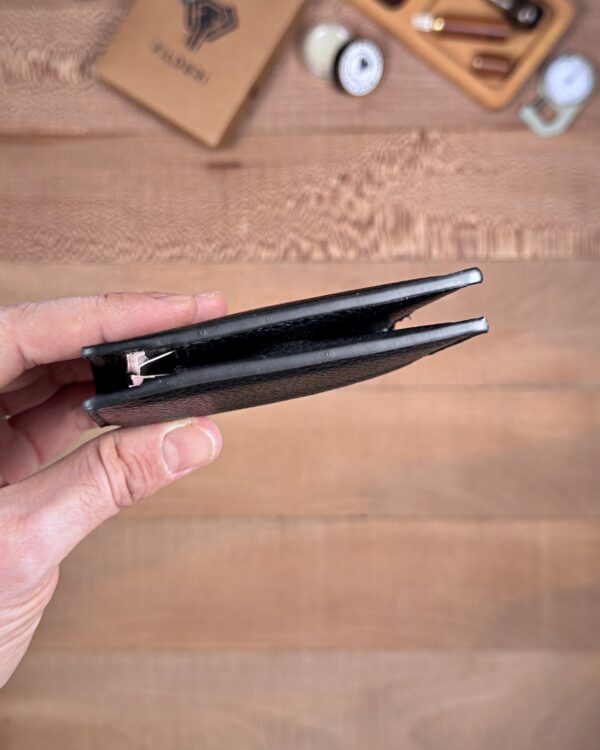 Hakiki Deri Mıknatıslı Kartlık Cüzdan – Guti Siyah | 2138