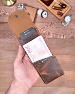 Hakiki Deri Pratik Cüzdan – Hızlı Erişimli – Fındık | 2142