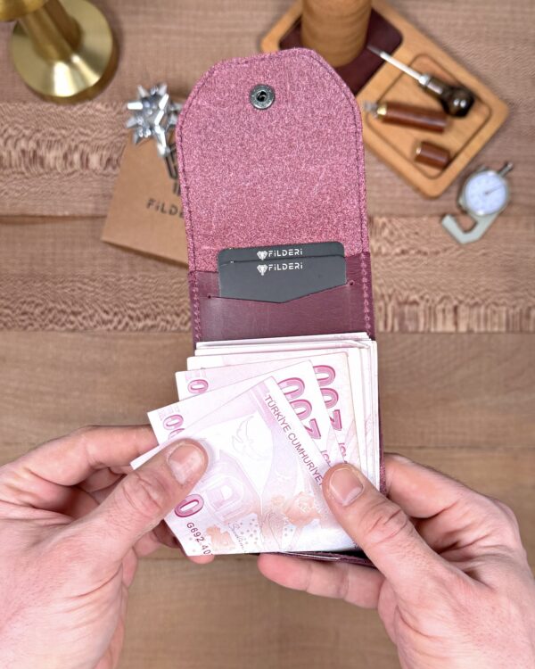 Hakiki Deri Pratik Cüzdan – Hızlı Erişimli – Bordo | 2142